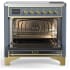 Ilve Majestic III Collection UMIB36NR3BGG - 36 Inch Induction Range with 6 Induction Elements