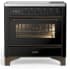Ilve Majestic III Collection UMIB36NR3BKB - 36 Inch Induction Range with 6 Induction Elements