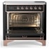 Ilve Majestic III Collection UMIB36NR3BKP - 36 Inch Induction Range with 6 Induction Elements