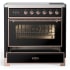 Ilve Majestic III Collection UMIB36NR3BKP - 36 Inch Induction Range with 6 Induction Elements
