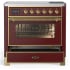 Ilve Majestic III Collection UMIB36NR3BUG - 36 Inch Induction Range with 6 Induction Elements