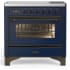 Ilve Majestic III Collection UMIB36NR3MBB - 36 Inch Induction Range with 6 Induction Elements