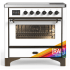 Ilve Majestic III Collection UMIB36NR3RAB - 36 Inch Induction Range with 6 Induction Elements