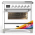 Ilve Majestic III Collection UMIB36NR3RAC - 36 Inch Induction Range with 6 Induction Elements