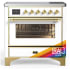 Ilve Majestic III Collection UMIB36NR3RAG - 36 Inch Induction Range with 6 Induction Elements