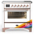 Ilve Majestic III Collection UMIB36NR3RAP - 36 Inch Induction Range with 6 Induction Elements
