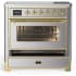 Ilve Majestic III Collection UMIB36NR3SSG - 36 Inch Induction Range with 6 Induction Elements