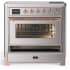 Ilve Majestic III Collection UMIB36NR3SSP - 36 Inch Induction Range with 6 Induction Elements