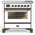 Ilve Majestic III Collection UMIB36NR3WHB - 36 Inch Induction Range with 6 Induction Elements