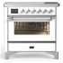 Ilve Majestic III Collection UMIB36NR3WHC - 36 Inch Induction Range with 6 Induction Elements
