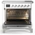Ilve Majestic III Collection UMIB36NR3WHC - 36 Inch Induction Range with 6 Induction Elements