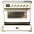 Ilve Majestic III Collection UMIB36NR3WHG - 36 Inch Induction Range with 6 Induction Elements