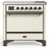 Ilve Majestic III Collection UMIB36QNR3AWB - 36 Inch Induction Range with 6 Induction Elements in Antique White