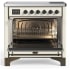 Ilve Majestic III Collection UMIB36QNR3AWB - 36 Inch Induction Range with 6 Induction Elements in Antique White