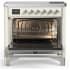 Ilve Majestic III Collection UMIB36QNR3AWC - 36 Inch Induction Range with 6 Induction Elements