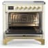 Ilve Majestic III Collection UMIB36QNR3AWG - 36 Inch Induction Range with 6 Induction Elements