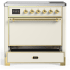Ilve Majestic III Collection UMIB36QNR3AWG - 36 Inch Induction Range with 6 Induction Elements