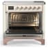 Ilve Majestic III Collection UMIB36QNR3AWP - 36 Inch Induction Range with 6 Induction Elements