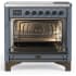 Ilve Majestic III Collection UMIB36QNR3BGB - 36 Inch Induction Range with 6 Induction Elements
