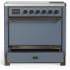 Ilve Majestic III Collection UMIB36QNR3BGB - 36 Inch Induction Range with 6 Induction Elements