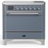 Ilve Majestic III Collection UMIB36QNR3BGC - 36 Inch Induction Range with 6 Induction Elements