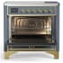 Ilve Majestic III Collection UMIB36QNR3BGG - 36 Inch Induction Range with 6 Induction Elements