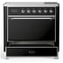 Ilve Majestic III Collection UMIB36QNR3BKC - 36 Inch Induction Range with 6 Induction Elements