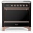 Ilve Majestic III Collection UMIB36QNR3BKP - 36 Inch Induction Range with 6 Induction Elements