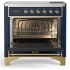 Ilve Majestic III Collection UMIB36QNR3MBG - 36 Inch Induction Range with 6 Induction Elements