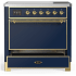 Ilve Majestic III Collection UMIB36QNR3MBG - 36 Inch Induction Range with 6 Induction Elements