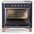 Ilve Majestic III Collection UMIB36QNR3MBP - 36 Inch Induction Range with 6 Induction Elements