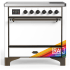Ilve Majestic III Collection UMIB36QNR3RAB - 36 Inch Induction Range with 6 Induction Elements