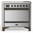 Ilve Majestic III Collection UMIB36QNR3SSB - 36 Inch Induction Range with 6 Induction Elements