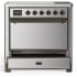 Ilve Majestic III Collection UMIB36QNR3SSB - 36 Inch Induction Range with 6 Induction Elements