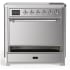 Ilve Majestic III Collection UMIB36QNR3SSC - 36 Inch Induction Range with 6 Induction Elements