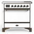 Ilve Majestic III Collection UMIB36QNR3WHB - 36 Inch Induction Range with 6 Induction Elements