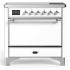 Ilve Majestic III Collection UMIB36QNR3WHC - 36 Inch Induction Range with 6 Induction Elements