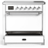 Ilve Majestic III Collection UMIB36QNR3WHC - 36 Inch Induction Range with 6 Induction Elements