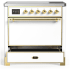 Ilve Majestic III Collection UMIB36QNR3WHG - 36 Inch Induction Range with 6 Induction Elements