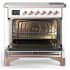 Ilve Majestic III Collection UMIB36QNR3WHP - 36 Inch Induction Range with 6 Induction Elements