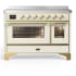 Ilve Majestic III Collection UMIB48NR3AWG - 48 Inch Induction Range with 6 Cooking Elements