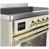 Ilve Majestic III Collection UMIB48NR3AWG - 48 Inch Induction Range with 6 Cooking Elements