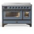 Ilve Majestic III Collection UMIB48NR3BGB - 48 Inch Induction Range with 6 Cooking Elements