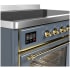 Ilve Majestic III Collection UMIB48NR3BGG - 48 Inch Induction Range with 6 Cooking Elements