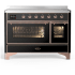 Ilve Majestic III Collection UMIB48NR3BKP - 48 Inch Induction Range with 6 Cooking Elements