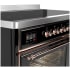 Ilve Majestic III Collection UMIB48NR3BKP - 48 Inch Induction Range with 6 Cooking Elements