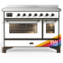 Ilve Majestic III Collection UMIB48NR3RAB - 48 Inch Induction Range with 6 Cooking Elements