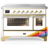 Ilve Majestic III Collection UMIB48NR3RAG - 48 Inch Induction Range with 6 Cooking Elements