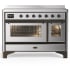 Ilve Majestic III Collection UMIB48NR3SSB - 48 Inch Induction Range with 6 Cooking Elements