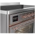 Ilve Majestic III Collection UMIB48NR3SSP - 48 Inch Induction Range with 6 Cooking Elements